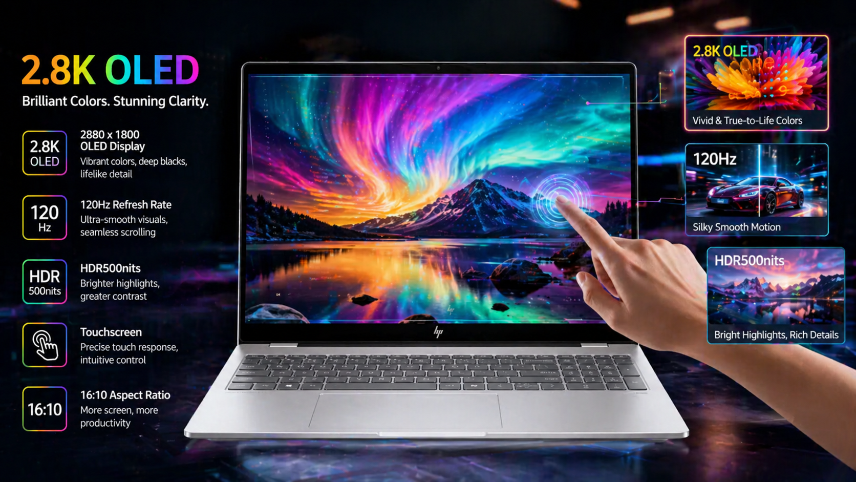 Amazon.com: HP OmniBook 7 Touchscreen Laptop - 16inch 2K OLED